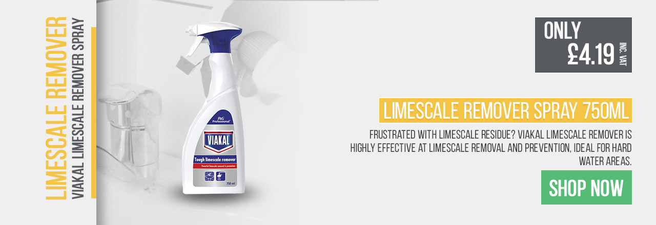 This Viakal Spray is highly effective at limescale removal and prevention.