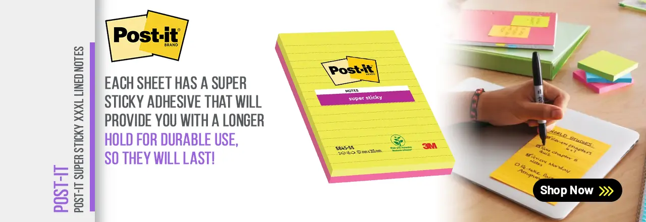 Post-it Notes Super Sticky 127x203mm Ultra