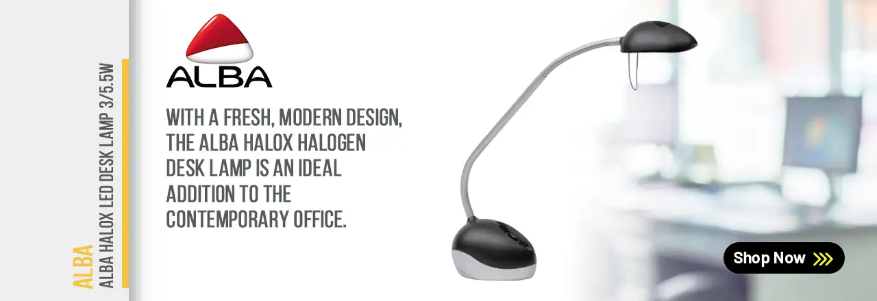 Alba Halox LED Desk Lamp 3/5.5W with UK Plug